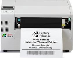 Printer produces up to 8.5 in. wide labels at 300 dpi.