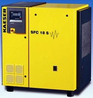 Rotary Screw Compressor is offered with tank mounting.