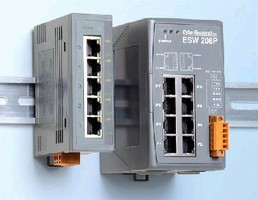 Ethernet Switches handle temperatures from -22 to +167°F.
