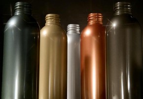 Masterbatches add metallic color to PET packaging.