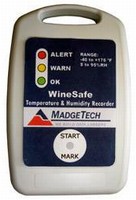 Temperature and RH Recorder helps prevent wine damage.
