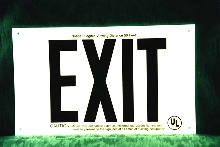 Exit Signs meet UL, NFPA 101 regulations.