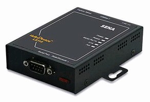 Server connects RS-232 devices to10Base-T Ethernet network.