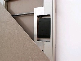 Flush Door Hardware accommodates proximity card readers.