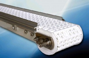 Plastic Chain Belt Conveyors offer capacities up to 500 lb.