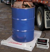 Portable Drum Scale is suited for on-site scrap weighing.