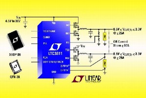 Step-Down DC/DC Controller features multiphase operation.