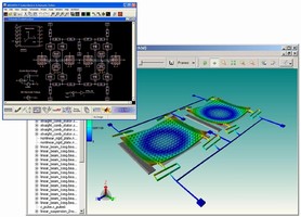 Software aids schematic-based MEMS design and simulation.