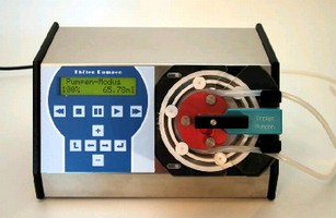 Peristaltic Pump provides flow range from 1.56-457 ml/min.