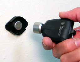 Hand-Held Data Collector reads iButtons for identification.