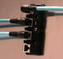 RJ45 Connector Cordset features overmolded design.