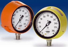 Process Gauges feature all-welded gauge and diaphragm seal.