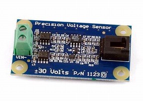 Voltage Sensor measures voltages from -30 to +30 V.