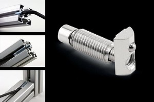 80/20®'s Combination Screw-In Connector: No Profile Machining Required