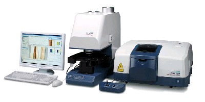 FT-IR Microscopes interface with spectrometers.