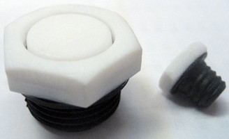 Removable Plastic Plug provides leak-free sealing.