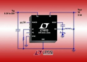 Step-Down DC/DC Converter is offered in 3 x 3 mm DFN package.