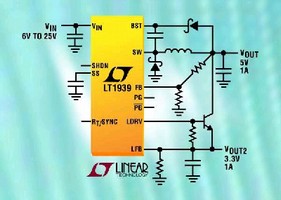 Step-Down DC/DC Converter includes linear controller.