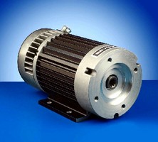 Brushless AC Motor features integrated controller.