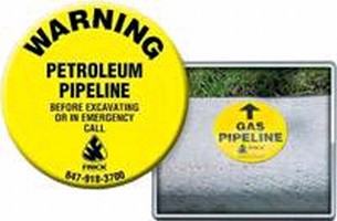 Curb Markers identify underground assets in any environment.