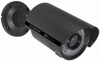 Bullet Camera provides IR illumination indoors and outdoors.