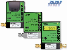 Thermal Mass Flow Meter offers optional Profibus interface.