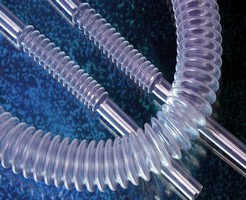 Flexible FEP Corrugated Tubing Turns Sharp Corners Without Reducing Flow