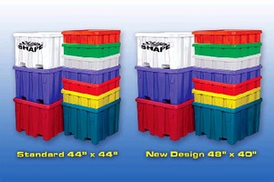 Bulk Container shares footprint with most common pallet type.