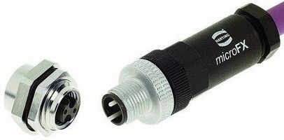 Fiber Optic M12 Components meet industrial Ethernet needs.