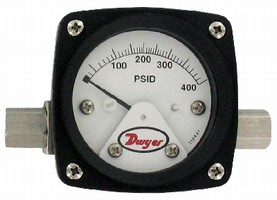 Differential Pressure Gage has weather- and corrosion-resistant front.