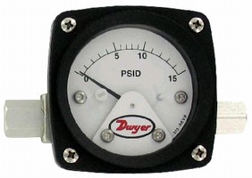 Differential Pressure Gage offers ±5% full scale accuracy.