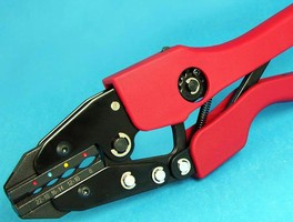 Ratchet Crimp Tool has ergonomic design to facilitate use.