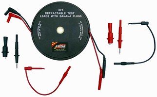 Electrical Circuit Test Set offers retractable test leads.