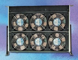 Dual Voltage Fan Trays provide thermal protection.