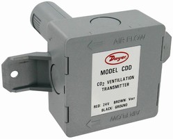CO2 Transmitter monitors room occupancy from air ducts.