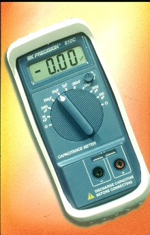 Capacitance Meter comes complete with test leads.