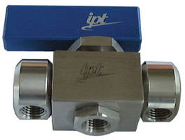 Switching Ball Valves operate up to 6,000 psi.
