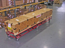 Custom-Designed Cart transports extra long crates.