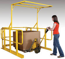 Pivoting Safety Gate promotes forklift loading safety.