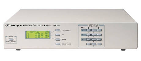 Motion Controller and Driver supports up to 3 axes of motion.