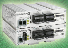 Ethernet I/O Modules link analog sensors to control network.