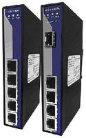 Unmanaged GbE Switch survives industrial environments.