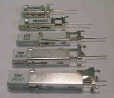 Wirewound Resistors feature vertical-mount, bracketed design.