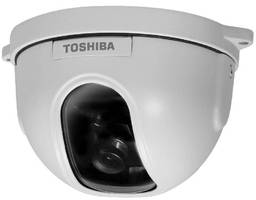 Mini-Dome Surveillance Camera installs indoors/outdoors.