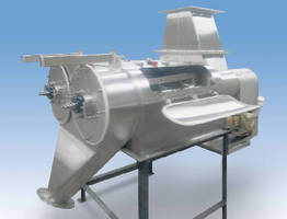 Centrifugal Screener features dual screening chambers.