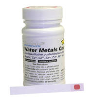 Test Strips detect metal concentrations in drinking water.