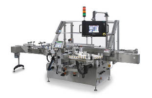 Pressure Sensitive Labeler handles up to 300 containers/min.