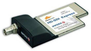 Frame Grabber works with ExpressCard/54-compliant notebooks.