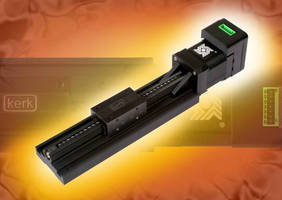 Linear Slide features integrated actuator/electronic drive.