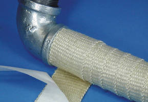 Woven Ceramic Tape is backed with high-temperature adhesive.